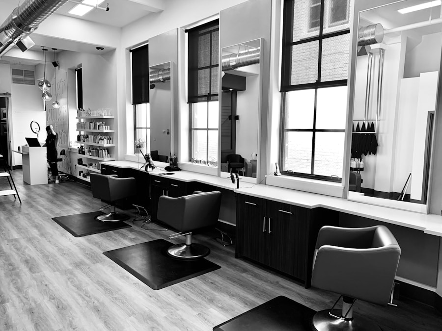 Professional hairdresser and hair styling